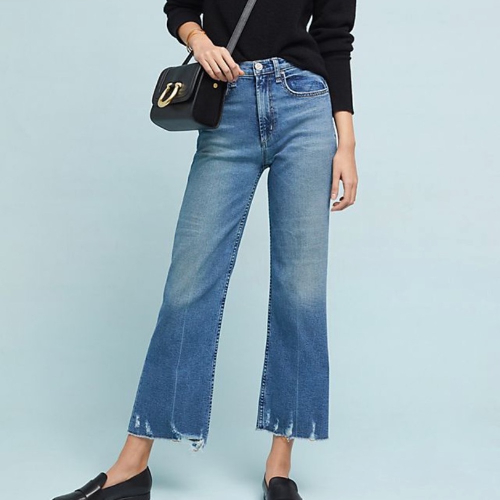 McGuire Bruno wide leg crop jeans
